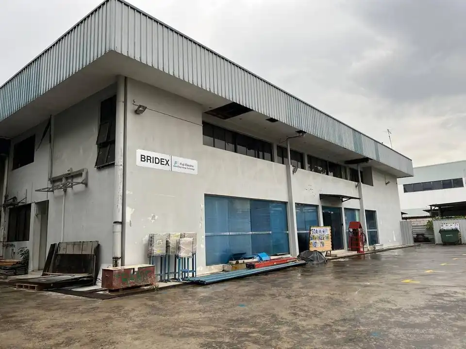 Industrial building surveyed before demolition