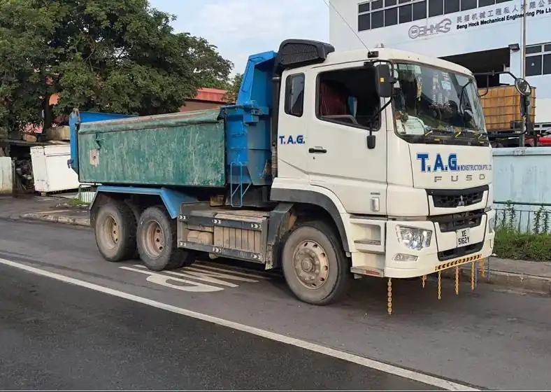 T.A.G. tipper truck for disposal
